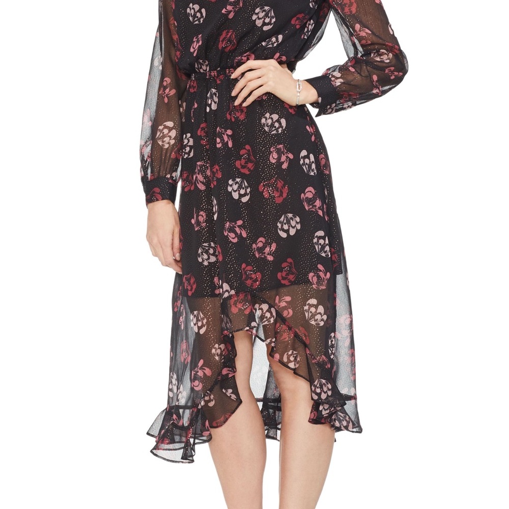 Vince Camuto Regal Stamp Floral Maxi Dress